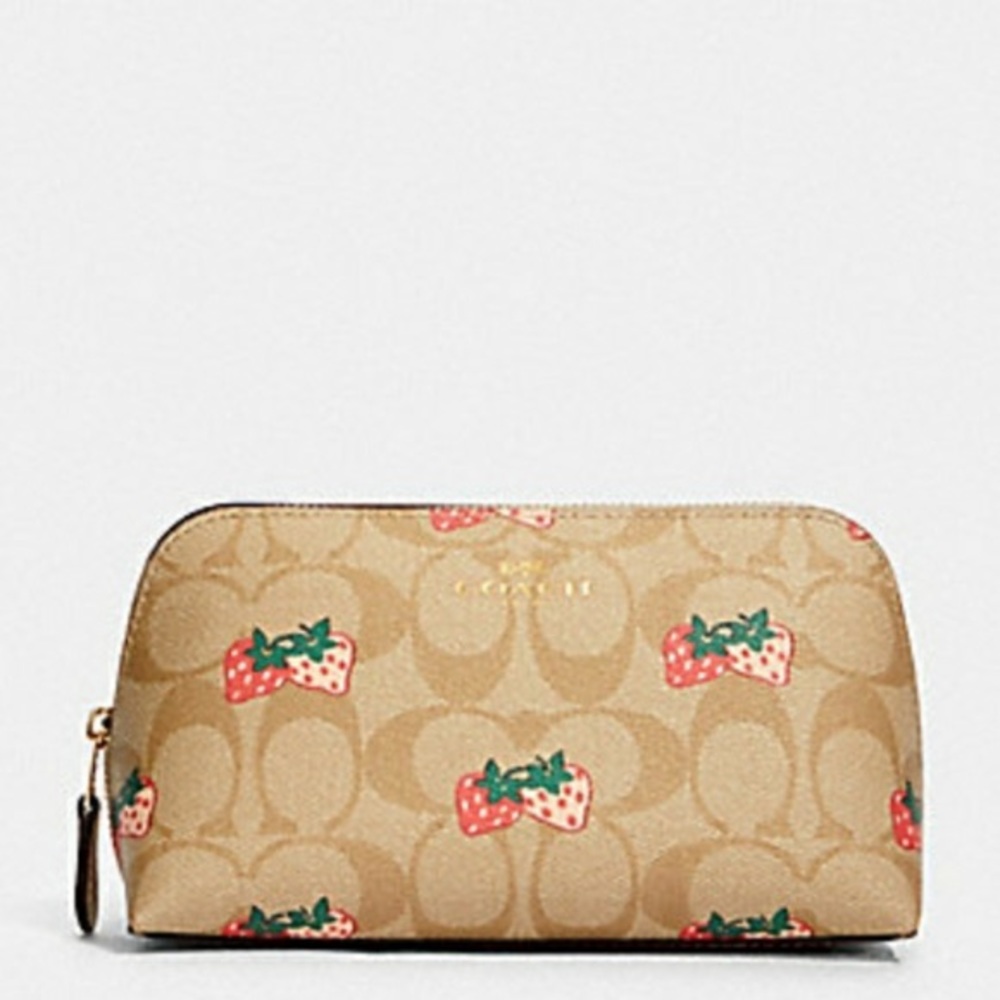 Coach - Strawberry print cosmetic case